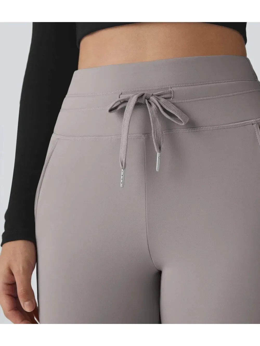 Halara SoftlyZero Plush High Waisted Full Length Joggers Gray Size XS
